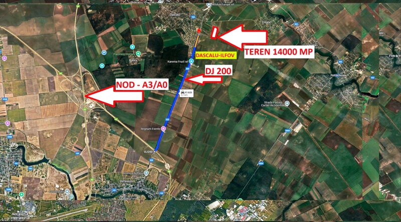 Dascalu teren 14000mp   comision 0%  intravilan